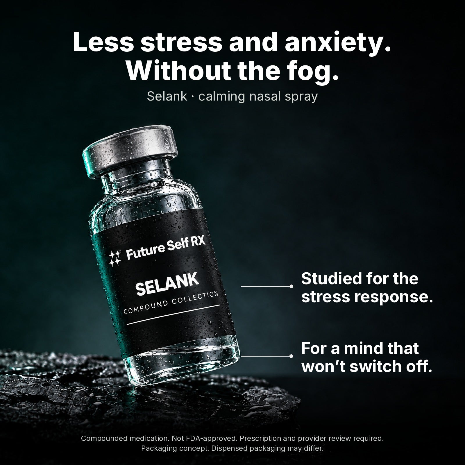 Selank — product information and Selank packaging concept from Future Self RX