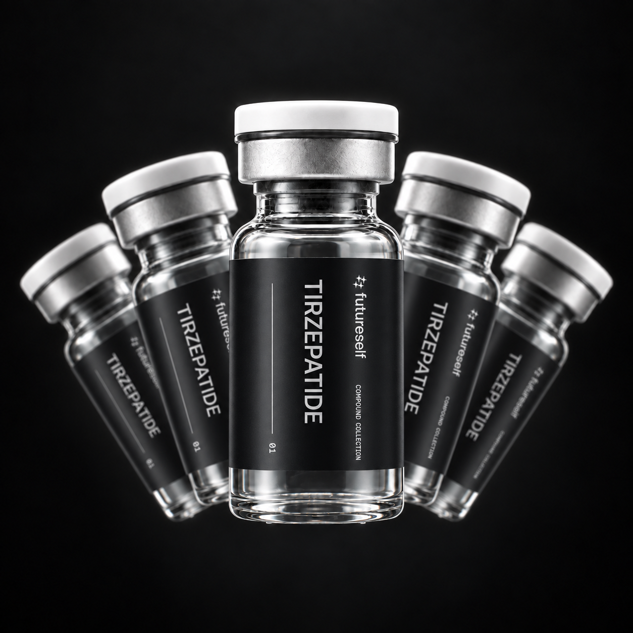 Floating futureself vials