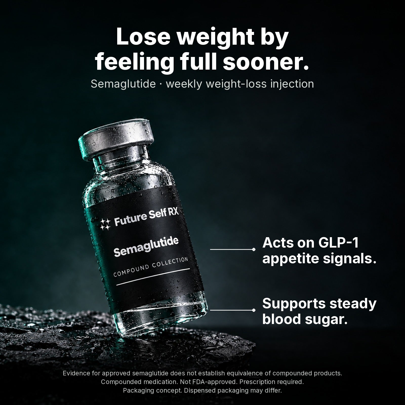 FutureSelf Semaglutide — lose weight by feeling full sooner. Weekly weight-loss injection.