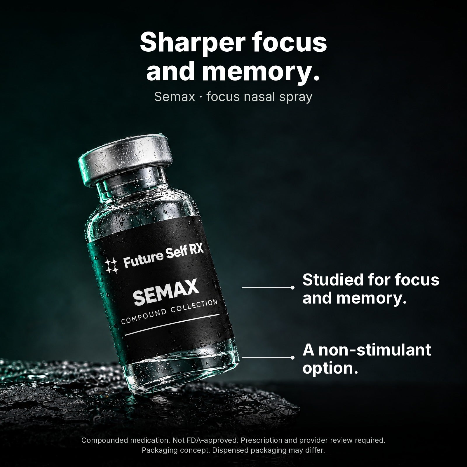 Semax — product information and Semax packaging concept from Future Self RX