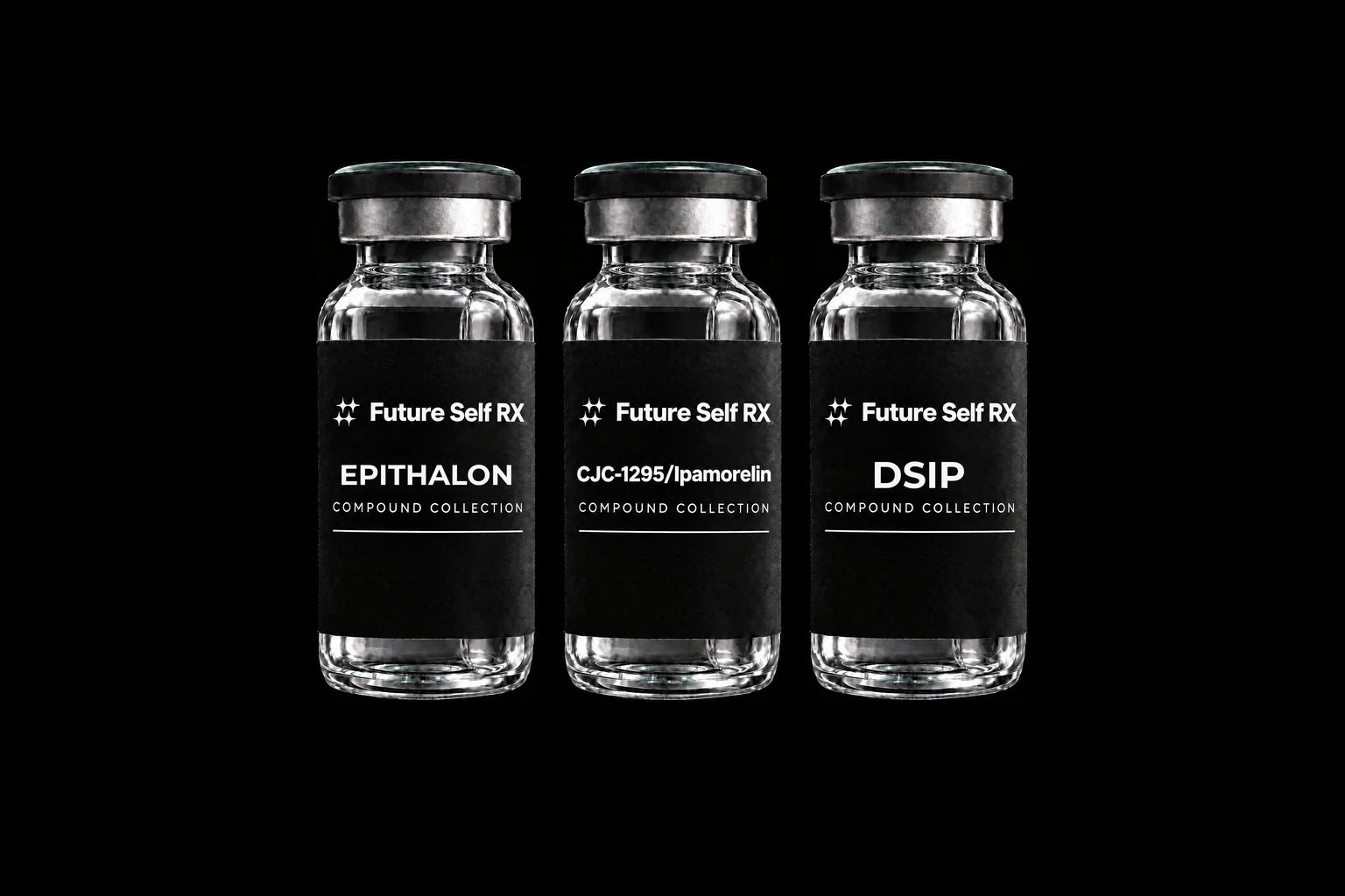 Deep Rest & Regen Stack — Future Self RX packaging concept
